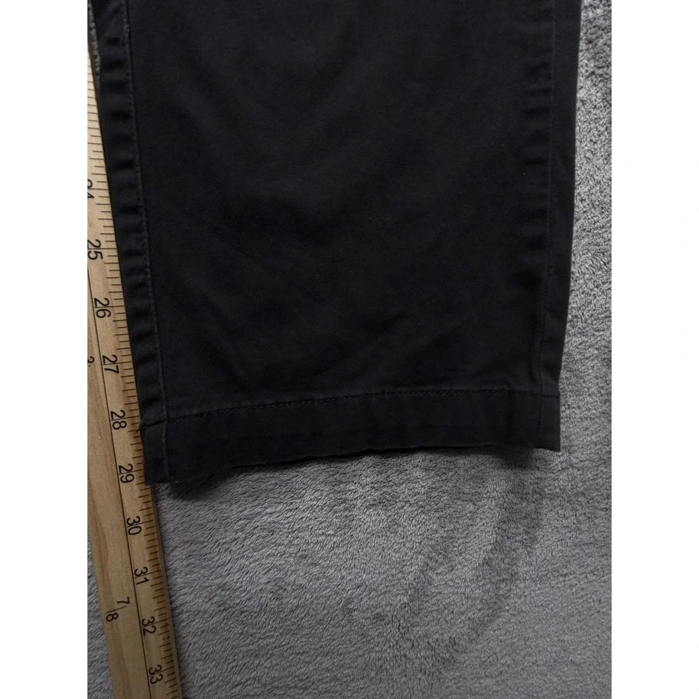 Lee Pants Mens Measured 34x29 Black‎ X-Treme Comfort Stretch Chino Flat Front